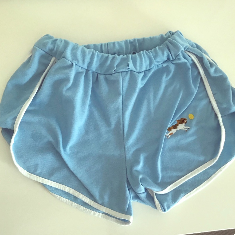 Blue High Waisted Shorts